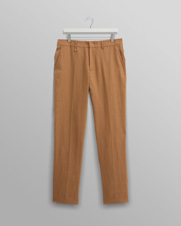 wax london Alp - Tan Linen Trousers