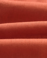 wax london men's Alp - Terracotta Linen Trousers