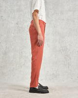 wax london Alp - Terracotta Linen Trousers