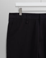 wax london Alp Trousers Black Seersucker