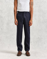 wax london Alp Trousers Midnight Linen