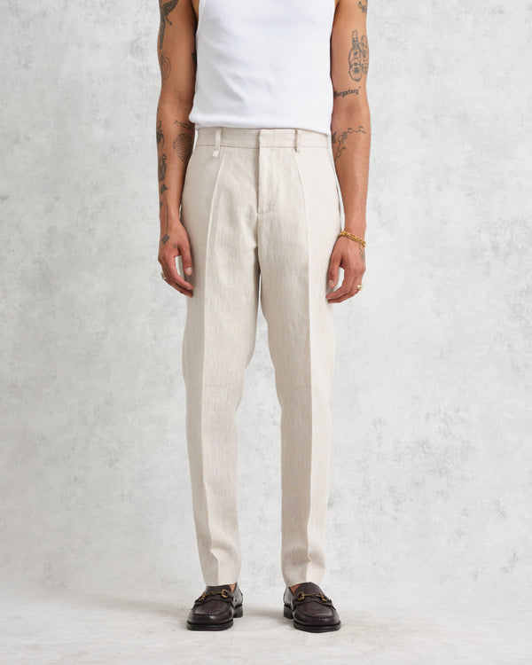 wax london Alp Trousers Natural Linen