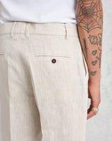 wax london Alp Trousers Natural Linen