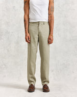 wax london Alp Trousers Pale Green Linen