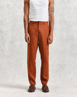 wax london Alp Trousers Rust Linen