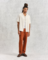 wax london Alp Trousers Rust Linen