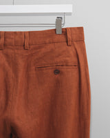 wax london Alp Trousers Rust Linen