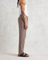 wax london Alp Trousers Taupe Seersucker