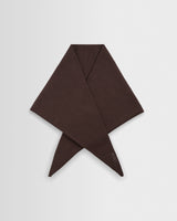 wax london men's Arnold - Brown Knitted Rib Scarf
