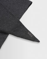 wax london men's Arnold - Charcoal Knitted Rib Scarf