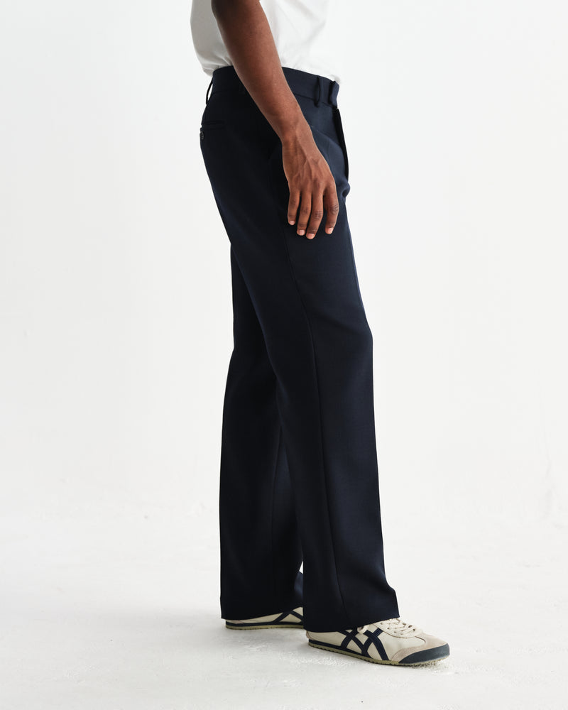 wax london men's Aston - Navy Heavy Twill Trousers