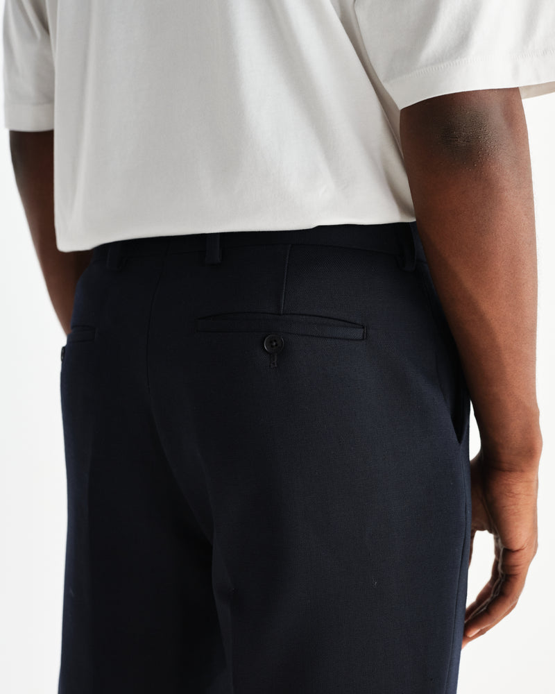 wax london men's Aston - Navy Heavy Twill Trousers