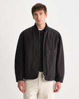 wax london men's Astro - Black Cotton Nylon Jacket