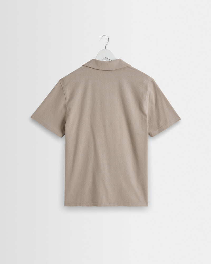 Men's Clay Textured Organic Cotton Polo Shirt | Wax London