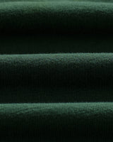 wax london men's Atwood - Dark Green Textured Organic Cotton Polo Shirt