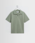 Atwood - Sage Textured Organic Cotton Polo Shirt