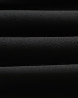 wax london men's Aubyn - Black Wool Blend Twill Pleated Trousers