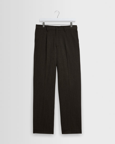 Aubyn - Brown Two Tone Wool Blend Trouser