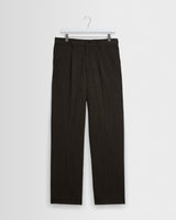 wax london men's Aubyn - Brown Two Tone Wool Blend Trouser
