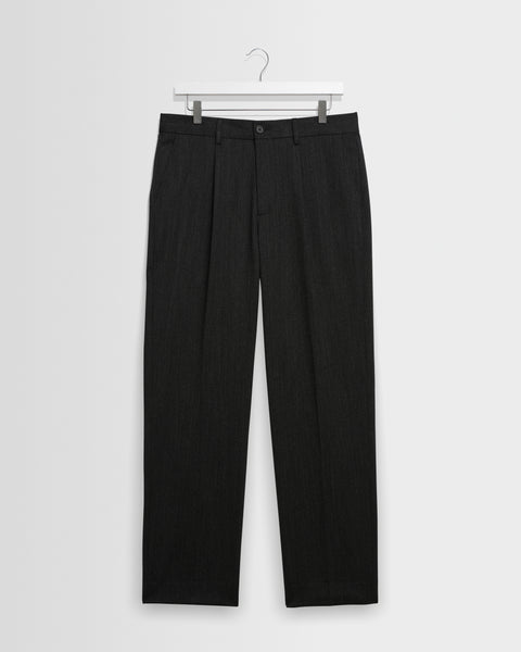 Aubyn - Charcoal Two Tone Wool Blend Trouser