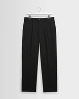 wax london men's Aubyn - Charcoal Two Tone Wool Blend Trouser
