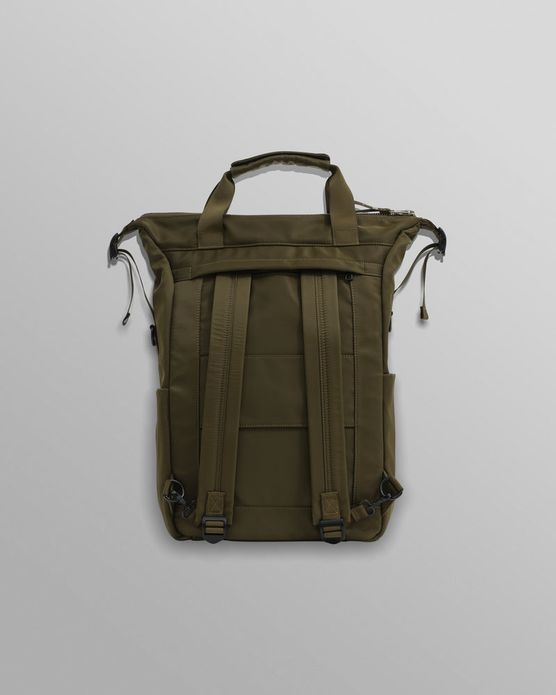 wax london AY Studios - Army Green Water-Resistant Backpack