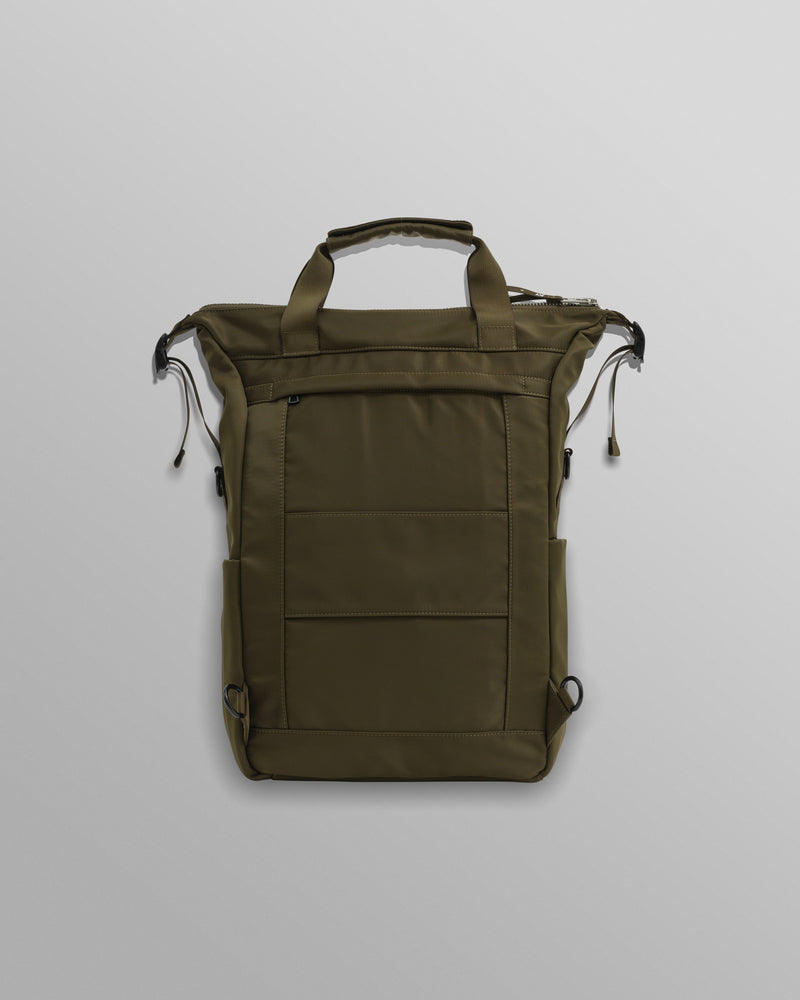 wax london AY Studios - Army Green Water-Resistant Backpack