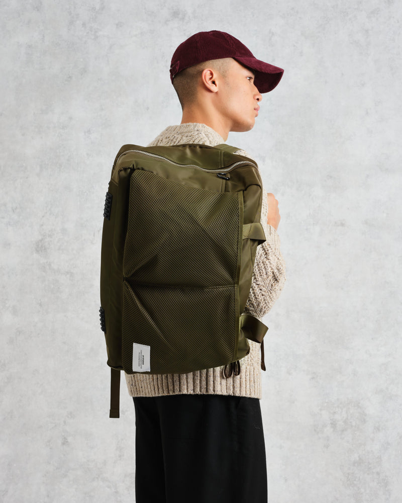 wax london AY Studios - Army Green Water-Resistant Weekend Bag