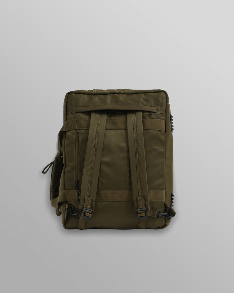 wax london AY Studios - Army Green Water-Resistant Weekend Bag