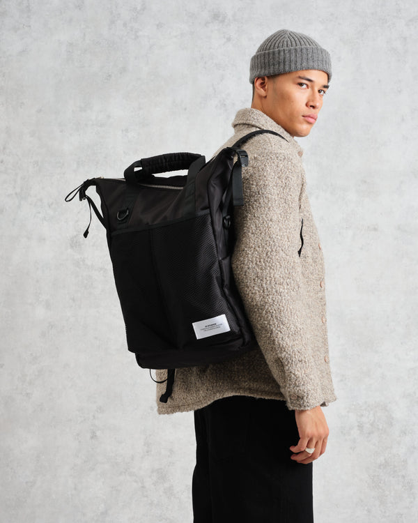 wax london AY Studios - Black Water-Resistant Backpack