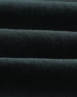 wax london Bartlett - Dark Green Two-Tone Linen Short-Sleeve Shirt