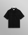 Bartlett - Washed Black Linen Short-Sleeve Shirt