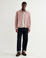 wax london men's Barton - Dusty Pink Organic Cotton Ripstop Jacket