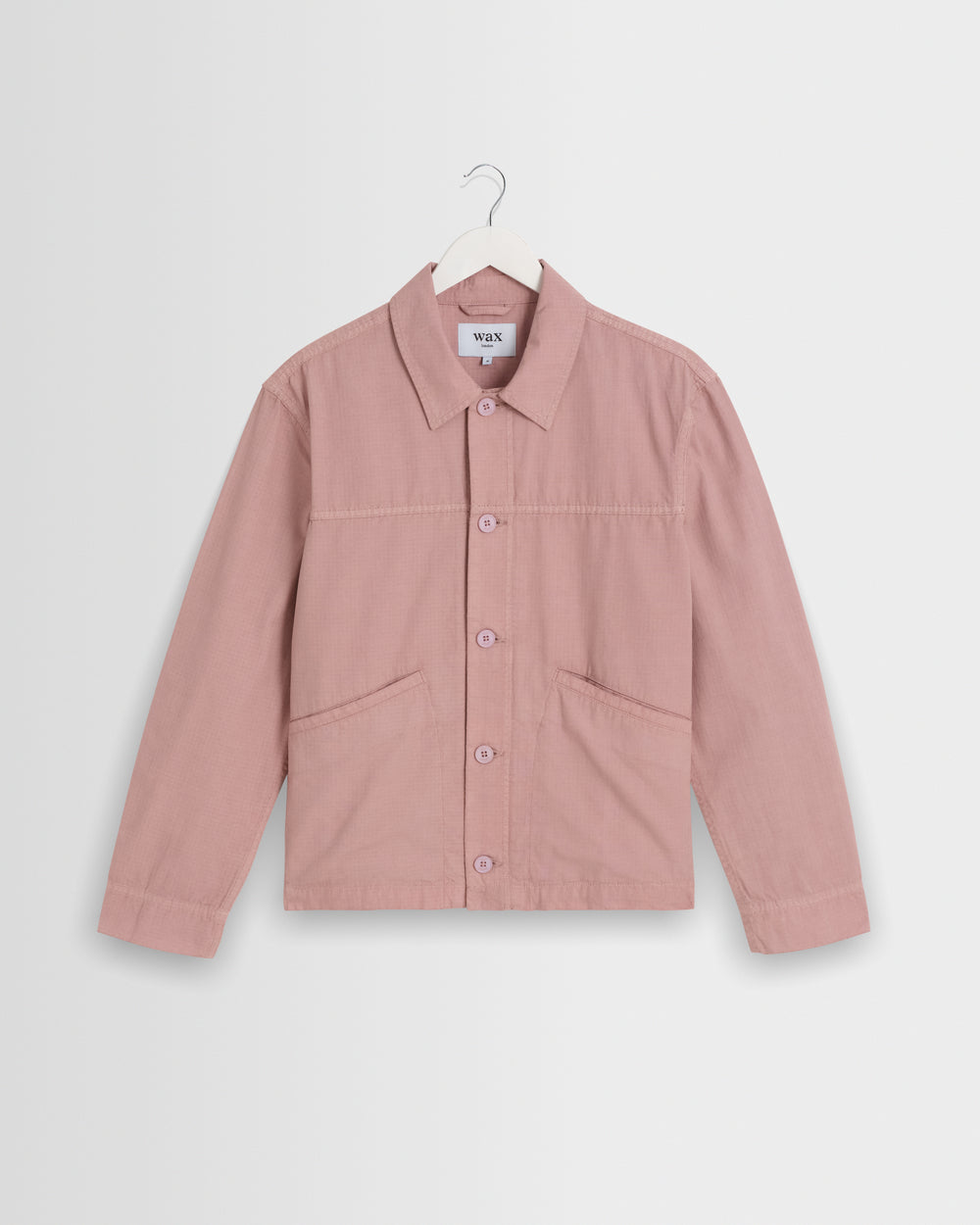 Men's Dusty Pink Organic Cotton Ripstop Jacket & Wax London