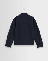 wax london men's Barton - Navy Organic Cotton Ripstop Jacket