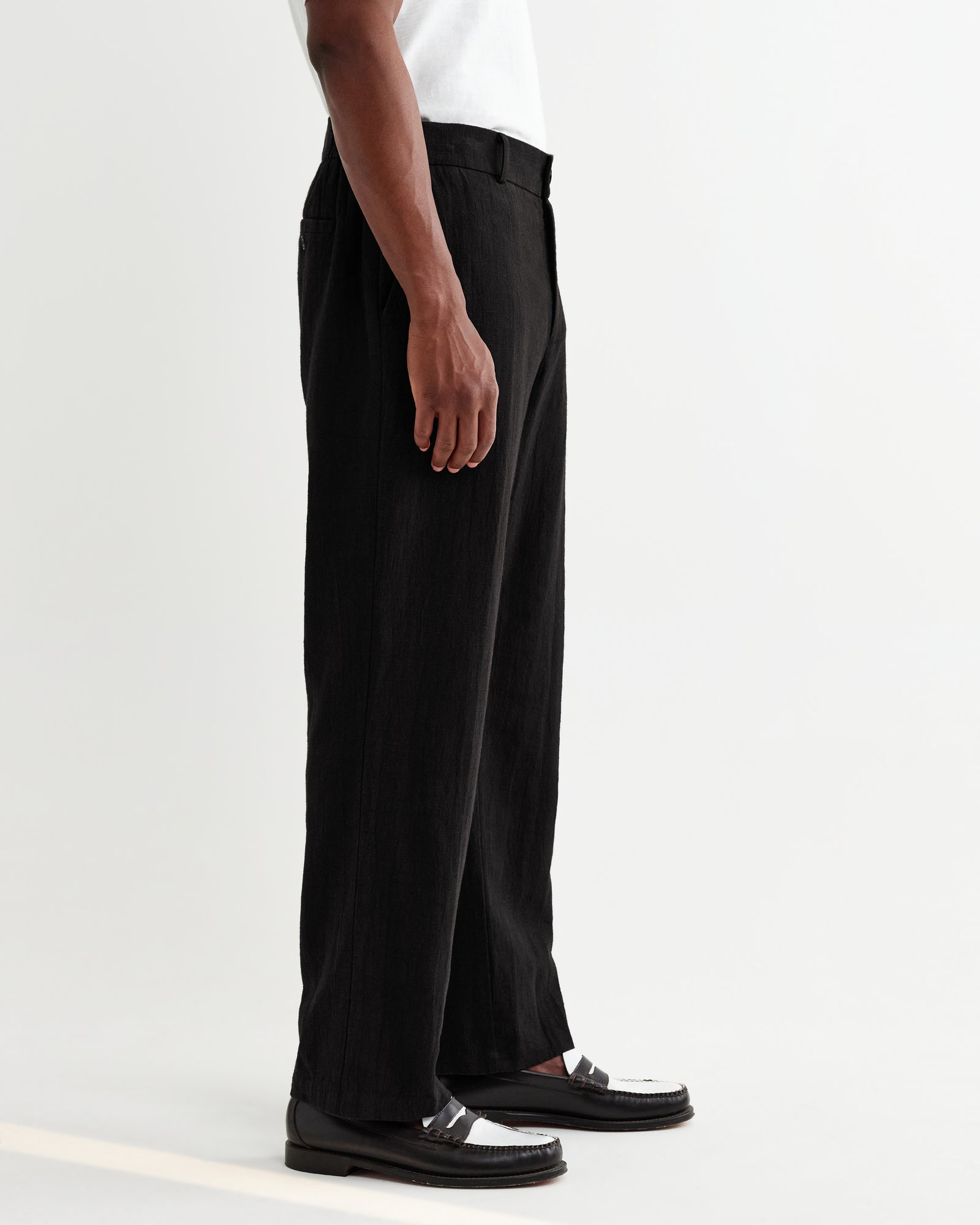 メンズ COTTON RELAXED-FIT STRAIGHT-LEG TROUSERS