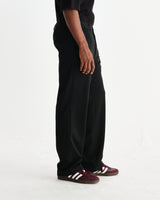 wax london men's Bayham - Black Viscose Trousers