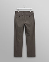 wax london men's Bayham - Brown Micro Puppytooth Trousers