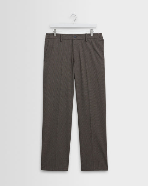 Bayham - Brown Micro Puppytooth Trousers