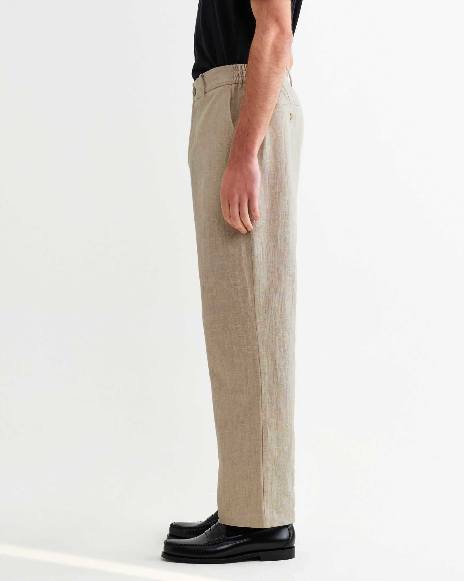 メンズ COTTON RELAXED-FIT STRAIGHT-LEG TROUSERS