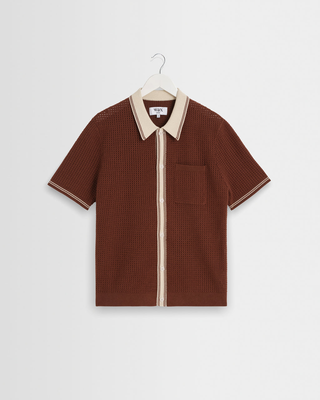 Belle Dark Tipped Pointelle Polo Shirt