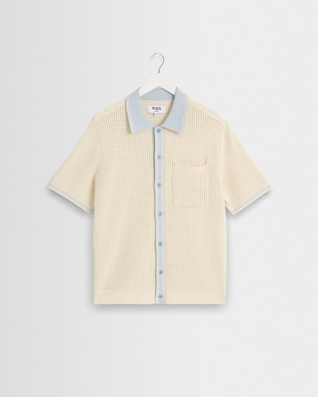 Belle Ecru Tipped Pointelle Polo Shirt