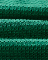 wax london men's Belle - Green Tipped Pointelle Polo Shirt