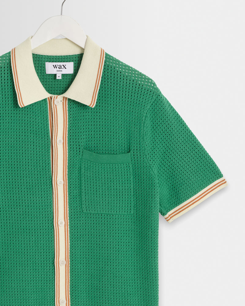 ゴルフ BANDEL CH-CEKER S'S POLO-SHIRTS XL グリーン