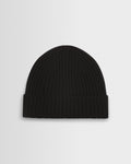 Belvoir - Black Wool Fisherman Beanie