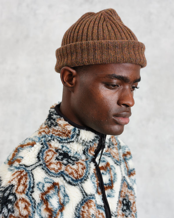 wax london Belvoir - Brown Fisherman Beanie