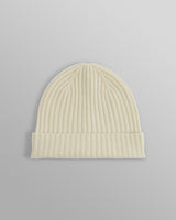 wax london Belvoir - Ecru Wool Fisherman Beanie