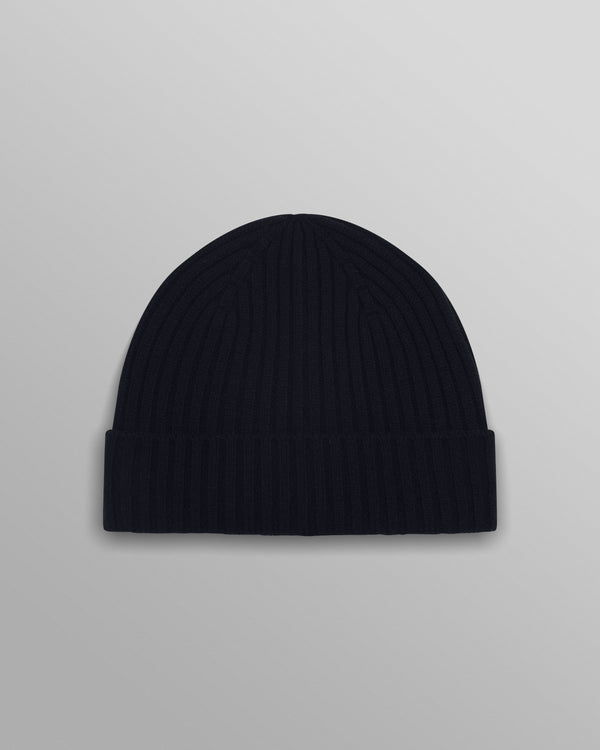 wax london Belvoir - Navy Fisherman Beanie