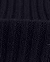 wax london Belvoir - Navy Wool Fisherman Beanie