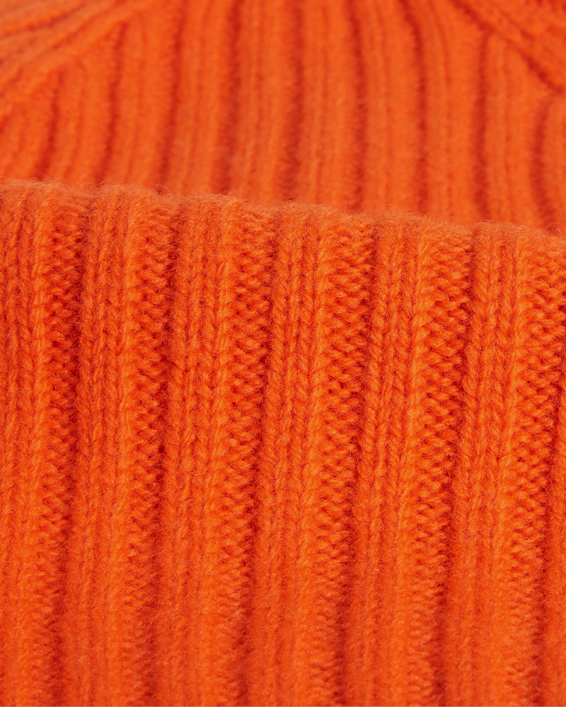 wax london Belvoir - Orange Wool Fisherman Beanie